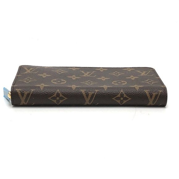 Authentic LOUIS VUITTON Monogram Zippy wallet Zip Around Long Wallet Brown - Picture 6 of 14